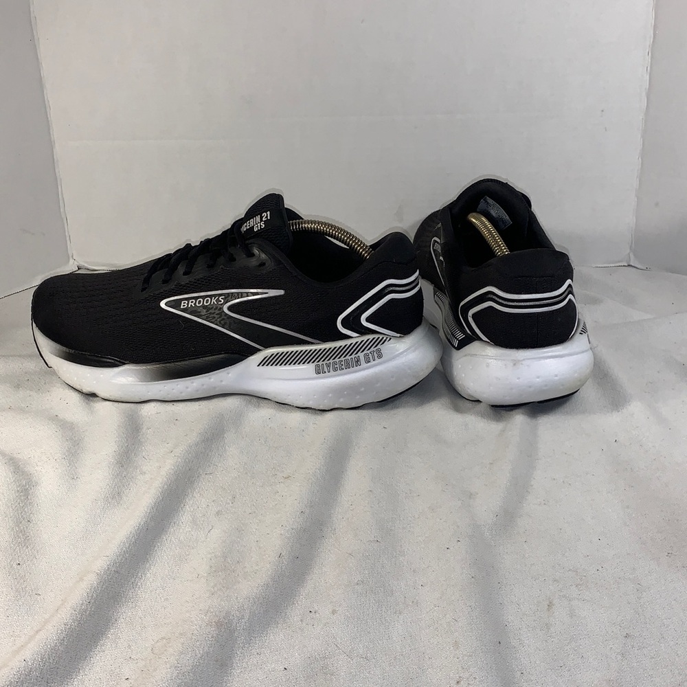 Brooks Men's Glycerin GTD 21 Black/White Running Shoes - Picture 4 of 6